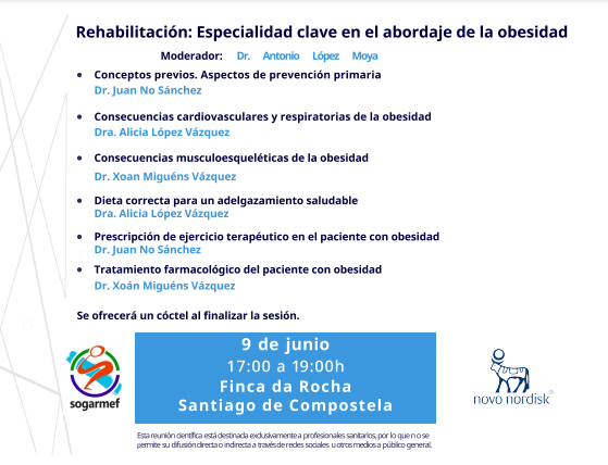 Jornada de Rehabilitación: Especialidad clave en el abordaje de la obesidad